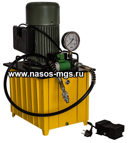 Маслостанция с педалью МГС 700-2.2П-Э-1 (2.2 л/мин, 700 бар, 220В)